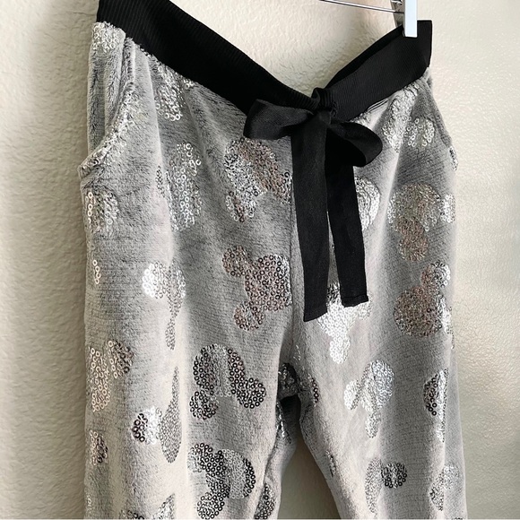 Disney Mickey Mouse Super Soft Plush Women’s Pajama Pants in Gray XL - Picture 3 of 5